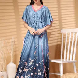 FABINALIV Printed Maxi Nightdress-image-9