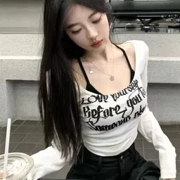 HERE&NOW Women Typography Printed Crop Top-picture-16