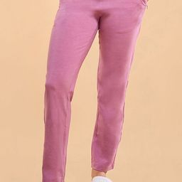 Enamor Slim Fit Straight Leg Lounge Pants-image-1