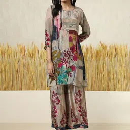 Soch Crepe Floral Print Co-Ord Set-image-25