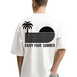 Fashnobic Men Graphic Printed Round Neck Cotton Oversized T-shirt-image-128