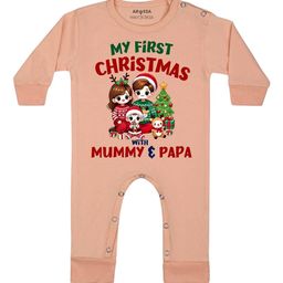 Arvesa My First Christmas Printed Bodysuit-46