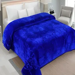 tundwal's Blue Ethnic Motifs Mink Heavy Winter Single Bed Blanket-image-89