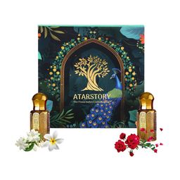 ATARSTORY Set Of 2 Arabic Jasmine & Rosa Luxure Long Lasting Attar- 12 ml Each image 2