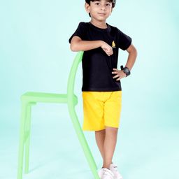 KiddoPanti Pure Cotton T-Shirt With Shorts Clothing Set-image-43