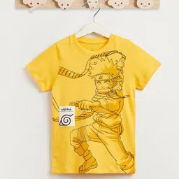 Juniors by Babyshop Boys Humour and Comic Printed Short Sleeves Cotton T-shirt-45
