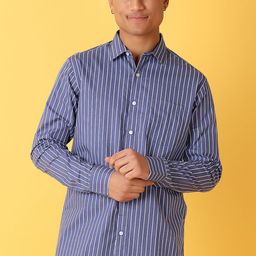 V-Mart Men Striped Spread Collar Cotton Casual Shirt-image-84