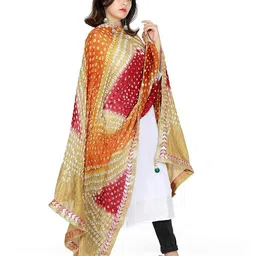 PK HUB Art Silk Tie and Dye Dupatta-picture-4