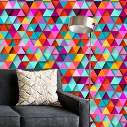 ArtzFolio Printed UV-Resistant Anti-Bacterial Geometric Pattern Peel & Stick Wallpaper-image-75