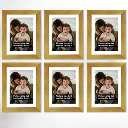 Art Street Gold-Toned 5 to 7 Pieces Wood Wall Photo Frames-image-33