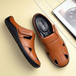 Franco Leone Men Leather Shoe-Style Sandals-image-36