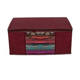 AMAK INC Maroon Fabric Multi-Utility Wardrobe Organisers-picture-22