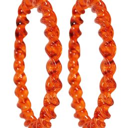 ZULKA Set of 2 Crystal Twisted Design Spiral Glass Kada| Glass Kada-image-23