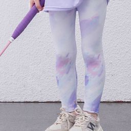 LULU & SKY Girls Tie & Dye Pattern Sports Tights-image-36