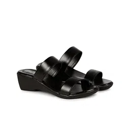 BIG BIRD FOOTWEAR PU Wedge Sandals with Buckles-51