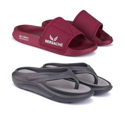 BERSACHE Men Set Of 2 Comfort Sandals-image-74