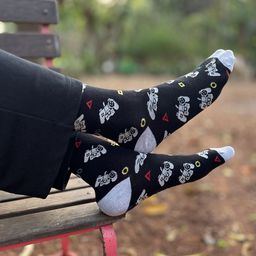 Mint & Oak Men Pack Of 3 Printed Above Ankle-Length Socks-19