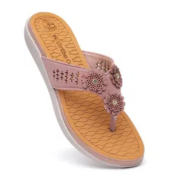 Ortho Rest Women Textured Open Toe Flats-image-97