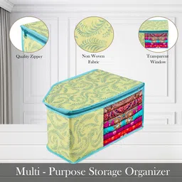Kuber Industries Green Set of 3 Regular Multi-Utility Organisers image 5