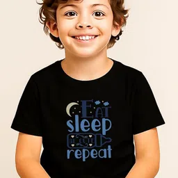 TAGWEAR Boys Typography Printed Round Neck Cotton T-shirt-picture-38