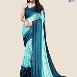 Moda Rapido Pack Of 2 Striped Satin Saree-image-67