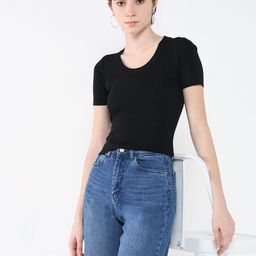 SHOWOFF Women Round Neck Short Sleeves Top-image-42