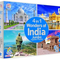 4 in 1 Wonders of India Jumbo Jigsaw Puzzle (4 x 99 Pieces) Size 36 x 28.5 cm-27