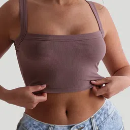 StyleCast x Revolte Women Striped Square Neck Tank Crop Top-image-83