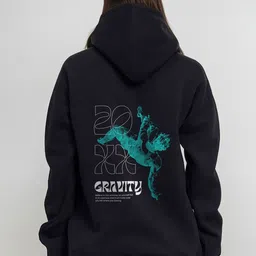 SPARROW Women Printed Hooded Sweatshirt-image-15