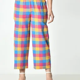 ALL WAYS YOU Women Checked Palazzos-image-29