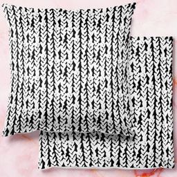 ArtzFolio Multicoloured Set of 2 Square Cushion Covers-67