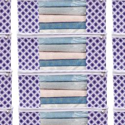 AMAK INC Blue Fabric Multi-Utility Wardrobe Organisers-picture-19