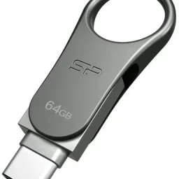 Silicon Power Mobile C80 64 GB OTG Drive Compatible with Desktop Computer, Laptop USB 3.2 Metal Case-3