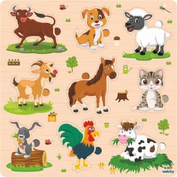 Animals Educational Pre School Wooden Puzzle for 3+ Year Boys and Girls-17