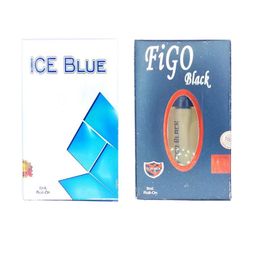 RAVIOUR LIFESTYLE Set Of 2 Figo Black & Ice Blue Alcohol-Free Roll On Attar- 8ml Each-87