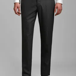 Louis Philippe Men Solid Slim Fit Formal Trousers-image-77