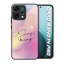 QRIOH Keep Going Printed Oppo Reno14 Pro 5G Glass Back Case Mobile Accessories-picture-9