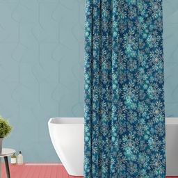 ArtzFolio Green Printed Waterproof Shower Curtain-68