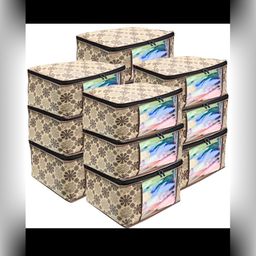 Star Weaves Brown Set of 6 Regular Multi-Utility Organisers-43