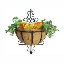 Garden King 2-Pcs Black & Brown Coir Wall Baskets Planter-55