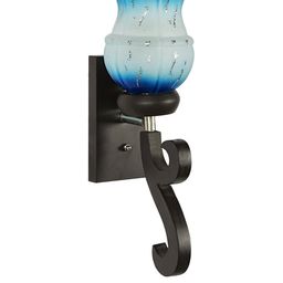 Somil Premium Designer Glass Wall / Night Lamp Elegant & Stylish Dcor Accent for Modern Interiors, color- Firozi, White, Size:- 16.5 X 21.5 X 27.5 CM-image-53
