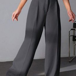 Next One Women Smart High-Rise Easy Wash Pleated Trousers-picture-35