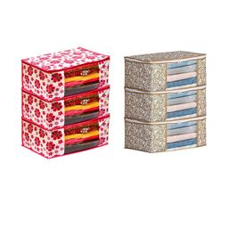 AMAK INC Multicoloured Fabric Multi-Utility Wardrobe Organisers-picture-11