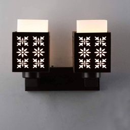 Gojeeva Black Wood Square Shaped Wall Lamp-picture-9