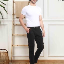 TYKUN Men Flat-Front Cargos-image-109