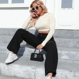 The Roadster LifestyleCo Cotton Wide Leg-Fit Jeans-image-48