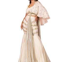 THE BEHRUZ THEORY Embroidered Sequinned Ready to Wear Lehenga & Blouse With Dupatta-picture-0