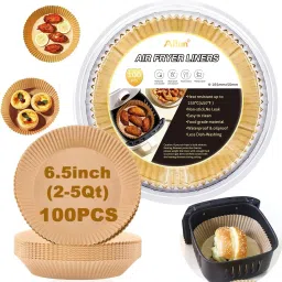 100Pcs Air Fryer Disposable Paper Liner, Non-Stick Parchment Paper Plate Airfryer Tray-picture-24