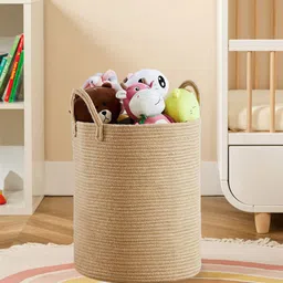 prettykrafts Brown Foldable Laundry Bag-15