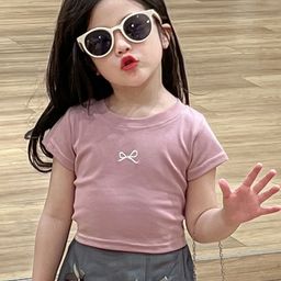 LULU & SKY Girls Striped Pockets T-shirt-picture-40